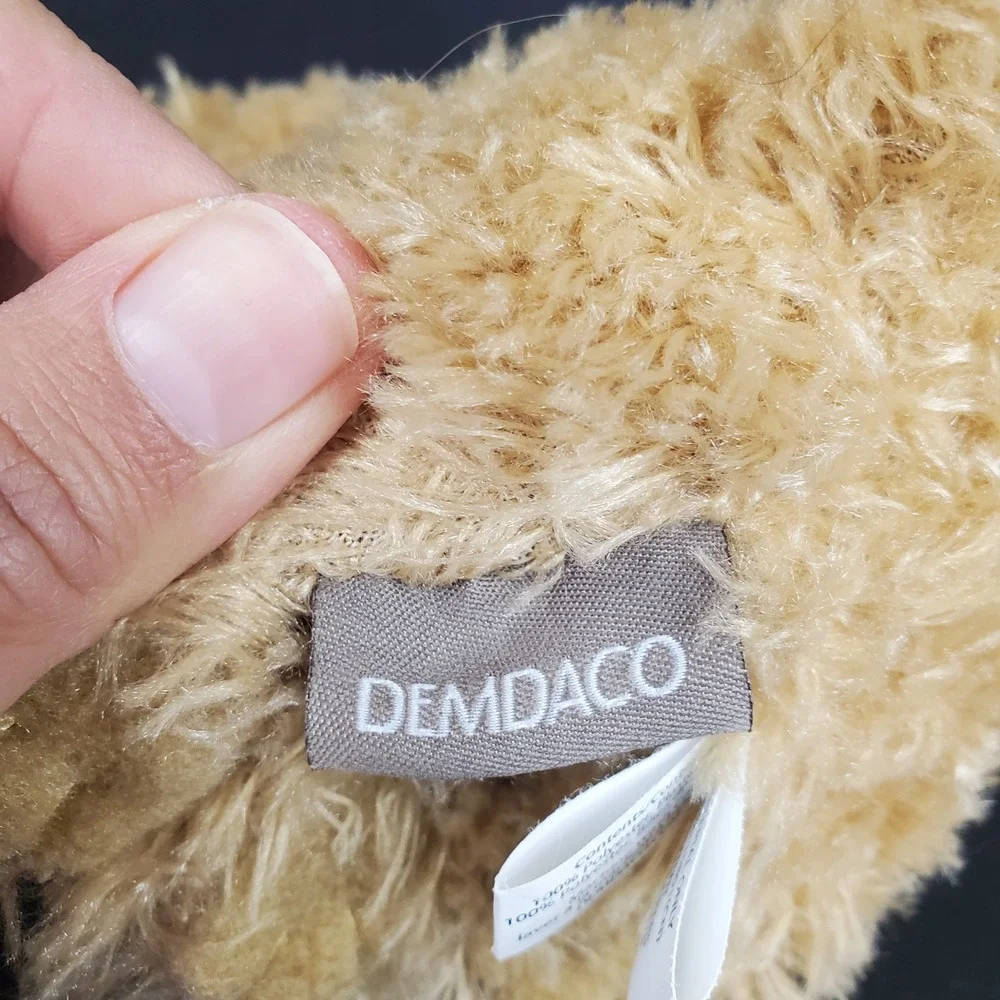 Demdaco Goldendoodle Labradoodle Brown Poodle Puppy Dog Realistic 5.5